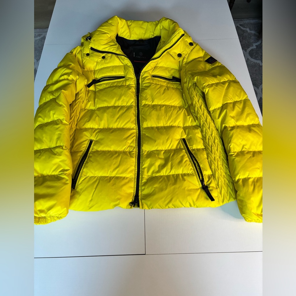 Fire + Ice Women’s Ski/Snowboard Jacket In Yellow Size 14/XL